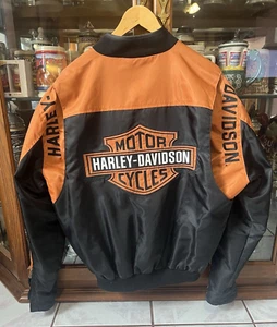 Harley Davidson Embroidered Bar & Shield Lightweight Extra Small Bomber Jacket - Picture 1 of 9