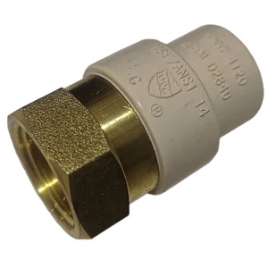 10 Pcs XFITTING 1/2" Female NPT x 1/2" CPVC Adapter, CPVC Female Adapter - Picture 1 of 6