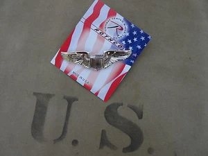 US Ejército Airforce Piloto Alas Pin USAF USAAF Marines Collar Divisa WK2 Wkii - Imagen 1 de 1