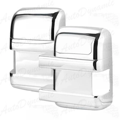 Cubierta de espejo retrovisor cromada completa 2 piezas para Ford F-250 F-350 F-450 2008-2016 Foto 1 de 3