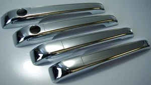 JUEGO de manijas de puerta exteriores cromadas para MK1 MK2 Golf Jetta Rabbit - Imagen 1 de 1