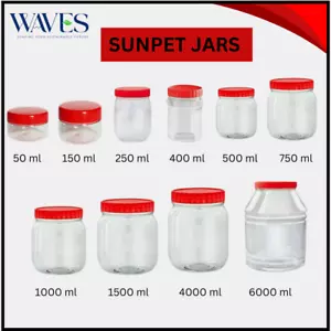 Plastic Storage Containers with Screw Top Lids - Multi-Size Food Jars - Picture 1 of 9