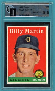 1958 Topps Billy Martin #271 - GAI 8.5! - NMMT+ Tigers! - Bild 1 von 1