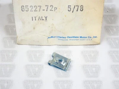 AMF Harley Davidson NOS NEW 65227-72P Muffler Shield Screw Nut M65 M50 MC65 MLS - Image 1 of 3