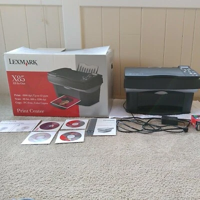 Lexmark X85 -All In One Color Inkjet Printer Scanner Copy -Operates -Please READ - Image 1 of 4