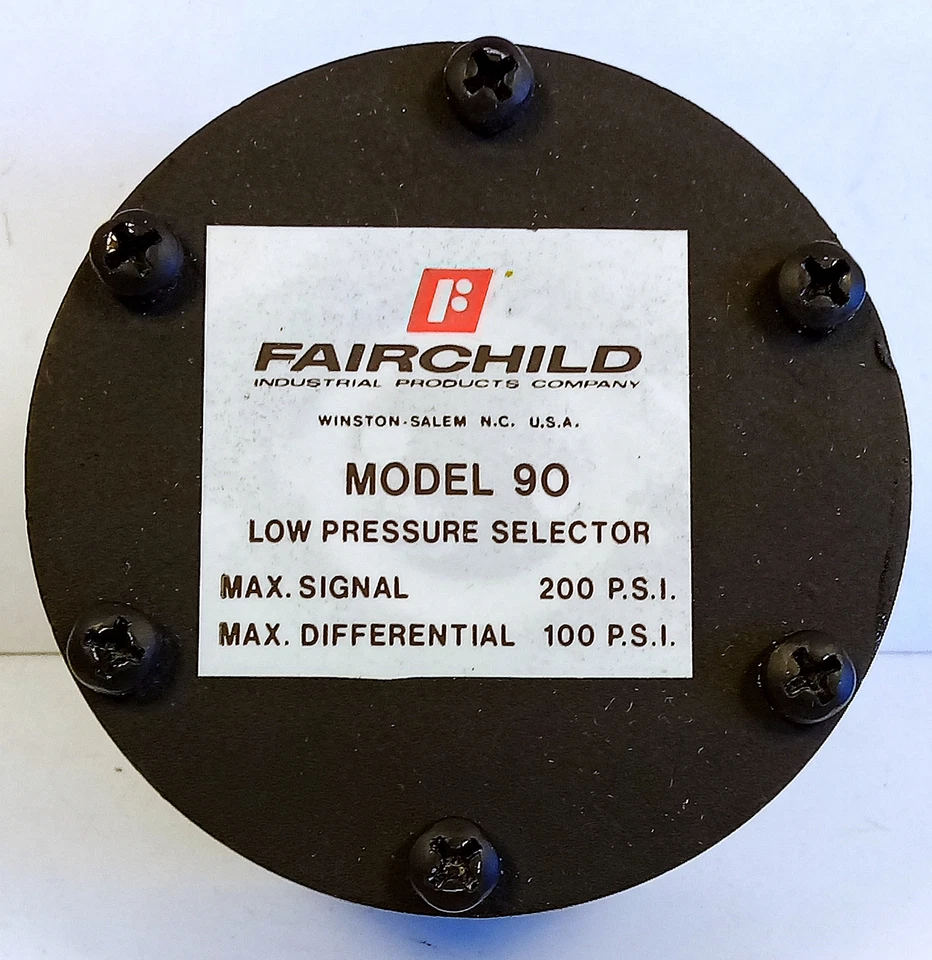 Relé selector de baja presión Fairchild 90052 Foto 1 de 4