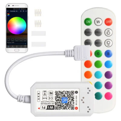 12-24V Magic Home APP WiFi Smart Controller& Remote For RGB RGBW LED Strip Light - Image 1 of 4