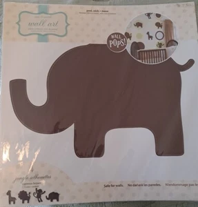Wall Pops! Mix & Match Wall Art 4 Jungle Silhouettes Espresso Brown - Picture 1 of 2