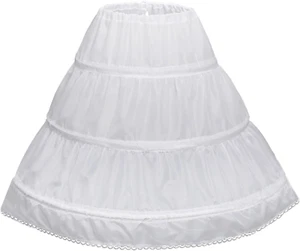 Enagua De 3 Aros Para Nina Falda De Crinolina De Nina De Flores Con Combinac... - Picture 1 of 3