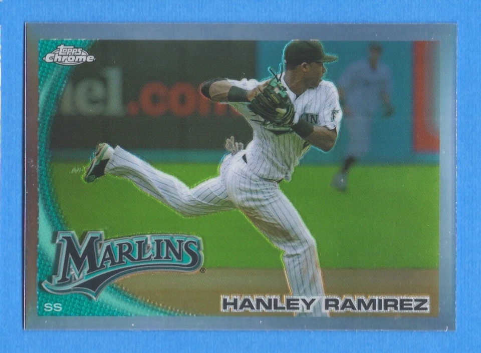 2010 Topps Chrome Refractor #153 Hanley Ramirez Marlins - Image 1 of 1
