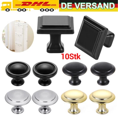 10× Edelstahl Möbelknöpfe Möbelgriffe Schrankknopf Schublade Knöpfe Möbelknäuf - Bild 1 von 4