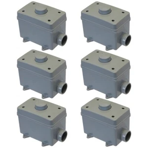 6 Pcs Outdoor Speaker Volume Controller Weatherproof Wall Mount RMS 100W Gray - Picture 1 of 2