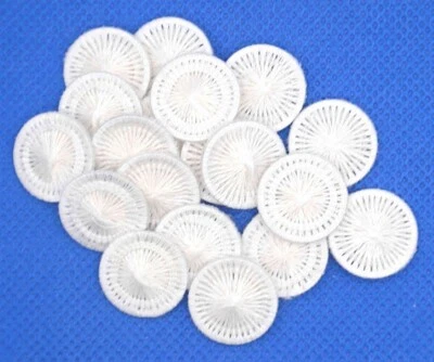WHITE DORSET STYLE BUTTONS Sizes 16mm and 18mm - Image 1 of 2