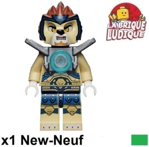 LEGO Figürchen Minifig Chima Lennox Löwe Flat Silber Armor Rüstung loc006 Neu - Foto 1 di 1