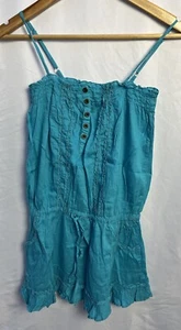 Denim Co Turquoise Blue Cotton Dress Size 10 Sleeveless - Picture 1 of 12