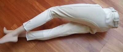 Damen Reithose Vollbesatz Gr. 40 MICRO ELT sand beige helltaupe caramel neu - Bild 1 von 4