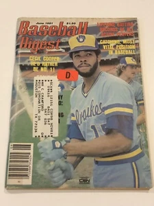 June 1981 Cecil Cooper Milwaukee Brewers Baseball Digest Magazine OLD Vintage - Picture 1 of 2