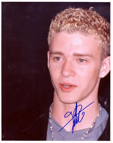 Justin Timberlake - Colour 10"x 8" Signed (Very Young Image) Photo - UACC RD223 Cover