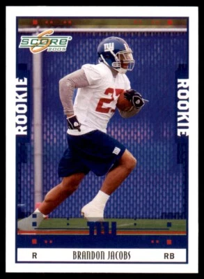 2005 Score Brandon Jacobs Rookie New York Giants #379 - Image 1 of 2