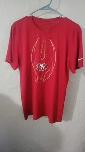 Nike Dri Fit San Francisco 49ers T-shirt Red Athletic size Medium - Picture 1 of 3