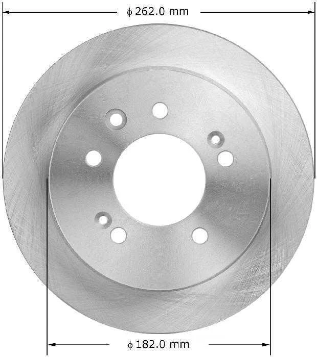 Rotor de freno de disco Bendix PRT5976 para Hyundai Elantra 07-10 Foto 1 de 1
