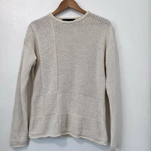 Vintage Banana Republic Strickpullover Open Stitch High Neck 100% Baumwolle Gr. S - Bild 1 von 5