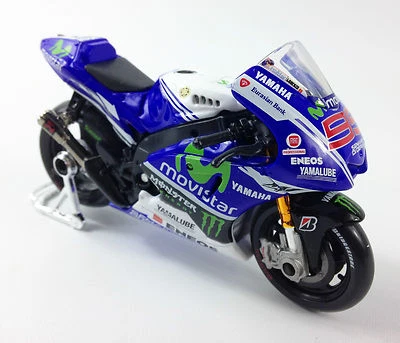 Jorge Lorenzo Factory Yamaha Yzr-M1 Moto Gp Die-Cast Toy Model Bike Maisto 1:18 - Immagine 1 di 2