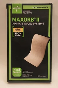 MAXORB II - Apósito para heridas de alginato - 4 X 8 pulgadas - Caja de 5 - Estéril - Imagen 1 de 4