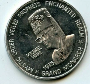 Mardi Gras Doubloon Farhad Grotto 1975 Aluminio - Imagen 1 de 2