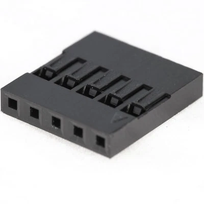 [10x] Carcasa de conector de cabezal de pasador de puente de cable Dupont - 1x5 - macho / hembra Foto 1 de 4