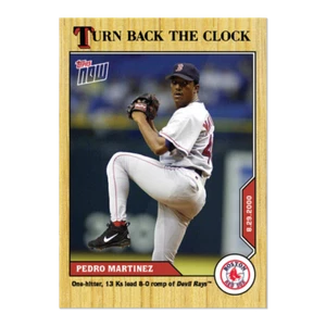 PEDRO MARTINEZ 2020 TOPPS NOW TURN BACK THE CLOCK #152 BOSTON RED SOX - Picture 1 of 2