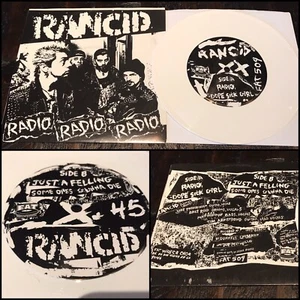 RANCID Radio Radio Radio EP 7” White Vinyl-Operation Ivy Tim Timebomb NOFX MxPx - Picture 1 of 7