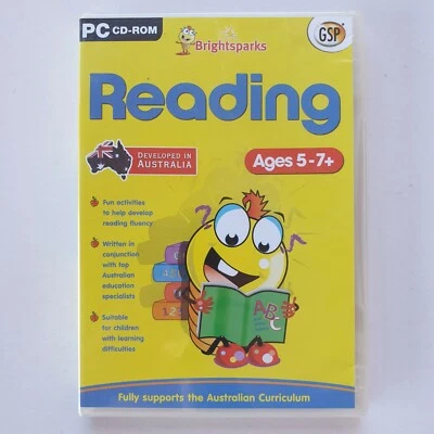 Brightsparks Reading Ages 5-7+ (PC CD-Rom) Developed in Australia (NEW / SEALED) - Image 1 of 3