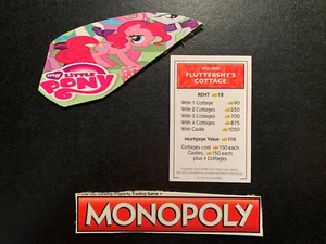 Carta titolo atto Monopoly My Little Pony FLUTTERSHY'S COTTAGE 2013 - Foto 1 di 3