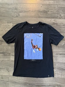 MICHAEL JORDAN Shirt Mens Large Black CHICAGO BULLS Engineering for Flight Nike - Picture 1 of 12