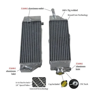 适用于 YAMAHA YZ400F YZF400 YZ 400 F 1998 1999 2000 YZ426F YZF426 铝散热器 — 第 1/4 张图片