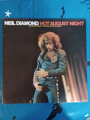 Neil Diamond 2-Disc Lp Hot August Night  MCA2 - 6896 Reissue CND - Image 1 of 4