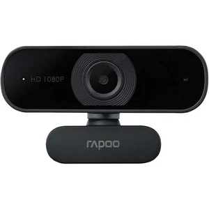 Rapoo XW180 Full HD Webcam USB schwarz 1080p 80° Sichtfeld Rauschunterdrückung - Bild 1 von 9