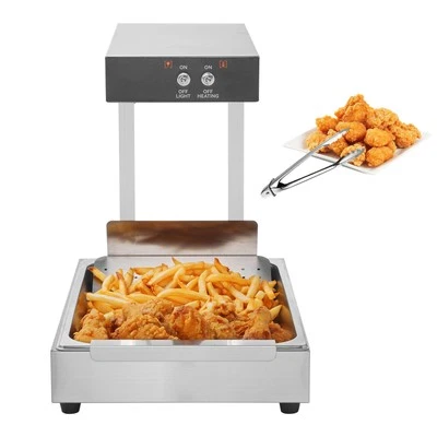 French Fry Warmer Electric Chip Warming Dump Station Fries Heat Lamp 750W - Image 1 of 4