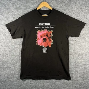 Stray Rats Streetwear Skate schwarz Grafik T-Shirt Large hergestellt in den USA supreme - Bild 1 von 5