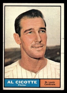 1961 Topps Al Cicotte #241 EX St. Louis Cardinals - Picture 1 of 2