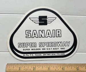 Sanair Super Speedway Quebec Auto Race Track Souvenir Sticker Decal Emblem - Picture 1 of 3