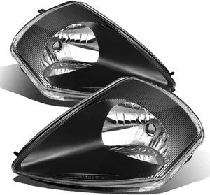 For 2000-2005 Mitsubishi Eclipse Black Headlights Headlamps Pair Left Right - Picture 1 of 5