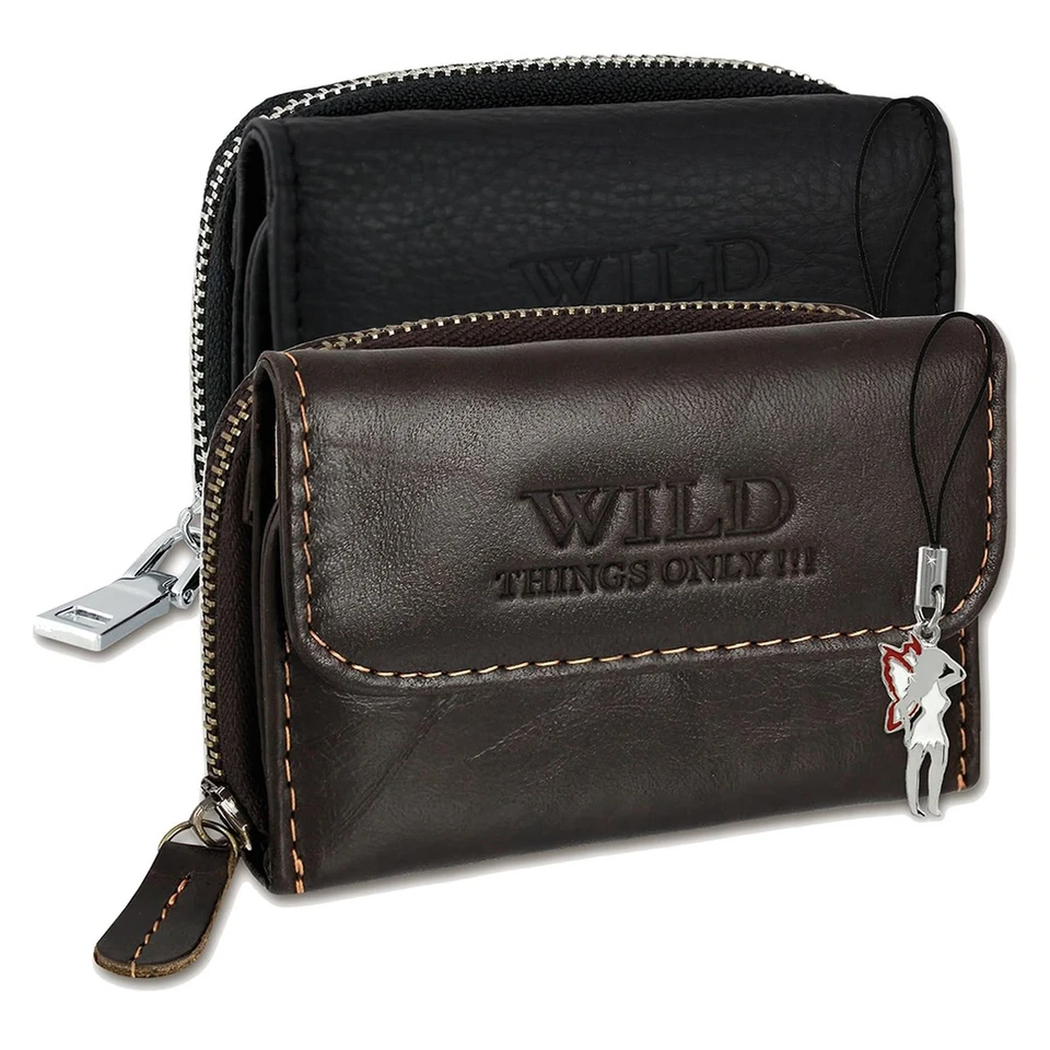 Minibörse Farbwahl Unisex Leder Wild Things Only 9x3x6.5cm OPJ120X
