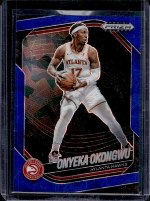 2024-25 Prizm Black Onyeka Okongwu Blue Ice Prizm #55/125 Hawks - Image 1 of 2