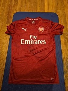 Puma Arsenal Jersey Red Medium Mens Fly Emirates Soccer Jersey M ATHLETIC SHIRT - Picture 1 of 6