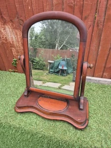 Antique Mirror With Jewellery Box, distressed mirror - Picture 1 of 6