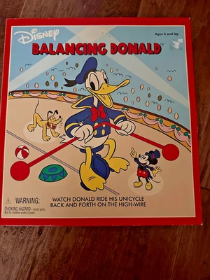 DISNEY Balancing Donald Duck Unicycle Vintage  Schylling Toy Original Box 1980’s - Image 1 of 4