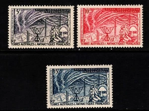 OPC 1957 Francia FSAT TAAF Año Geofísico Set Sc#8-10 MNH 49864 - Imagen 1 de 1