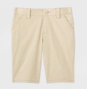 NEW Cat & Jack Girls' Flat Front Stretch Uniform Shorts Size 7 - Picture 1 of 1